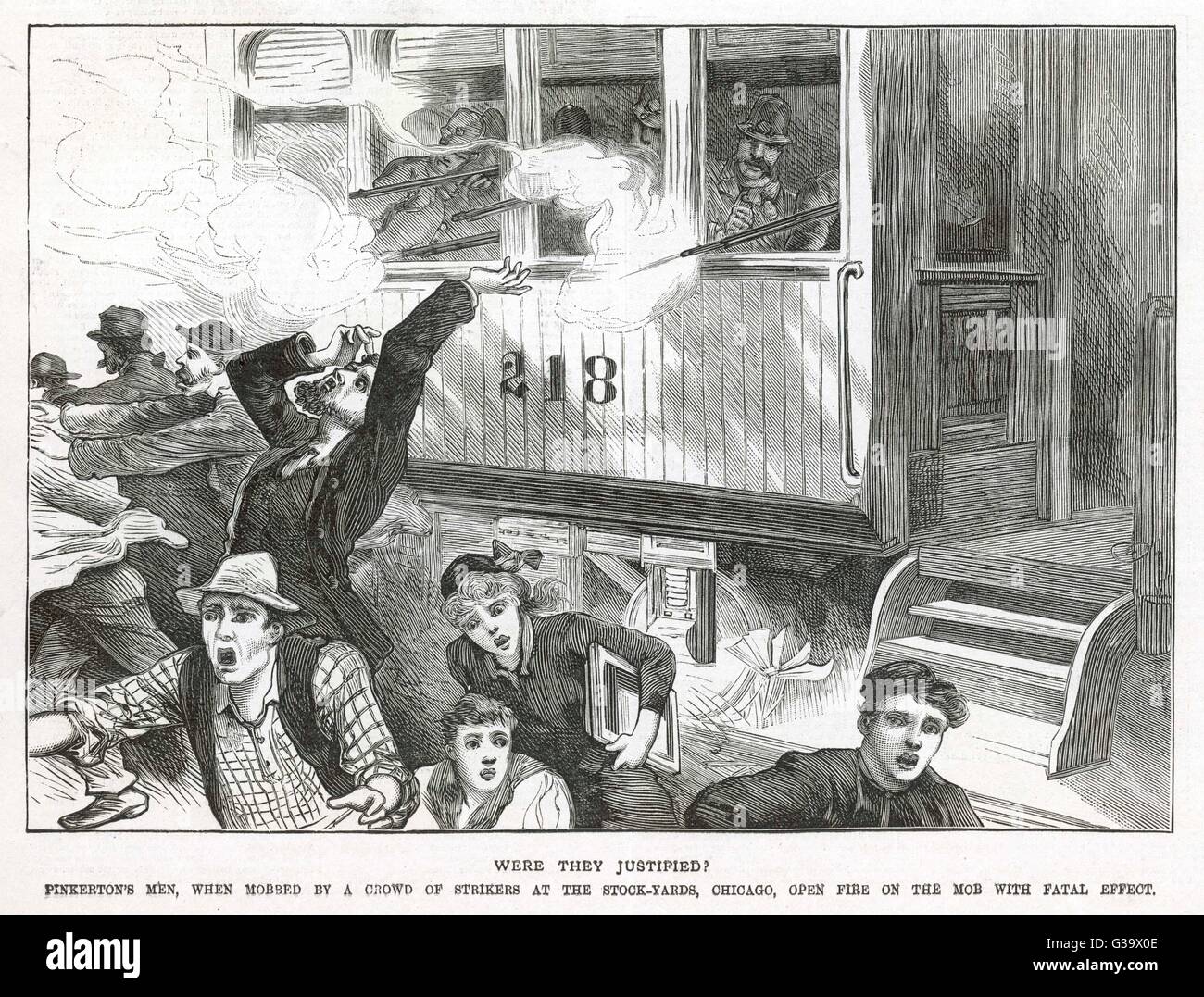 CHICAGO STRIGERS/1886 Foto Stock