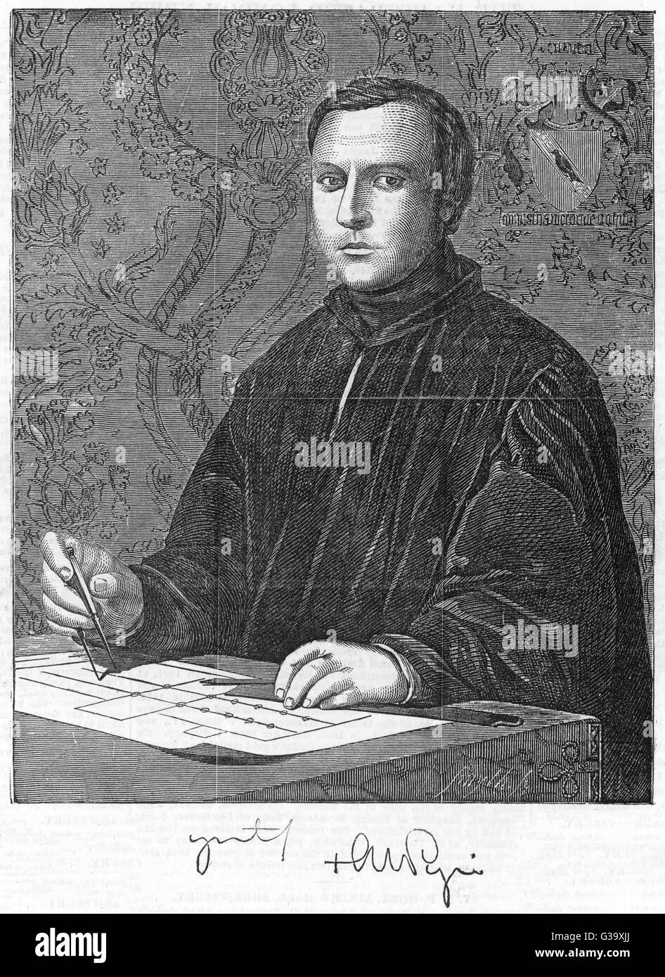 AUGUSTUS WELBY NORTHMORE PUGIN English architetto e designer che hanno sostenuto lo stile gotico data: 1812 - 1852 Foto Stock AUGUSTUS WELBY NORTHMORE PUGIN English architetto e designer che hanno sostenuto lo stile gotico data: 1812 - 1852 Foto Stock