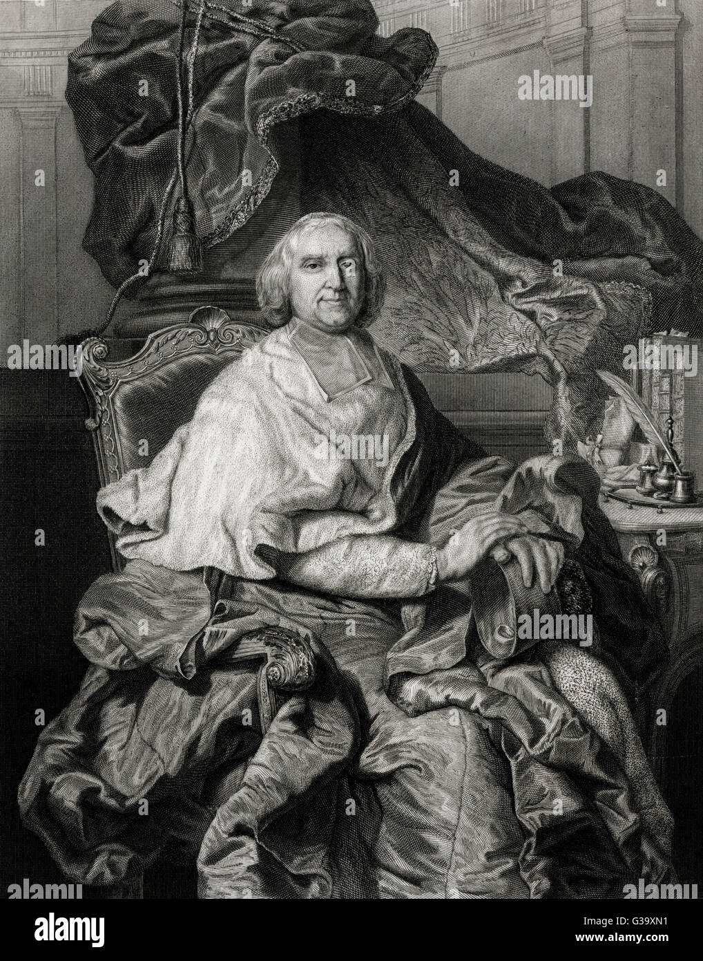 FLEURY, IN TRONO Foto Stock