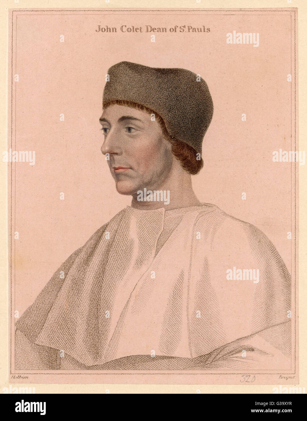 JOHN COLET Decano di San Paolo, fondatore di St Paul's School Data: 1466 - 1519 Foto Stock