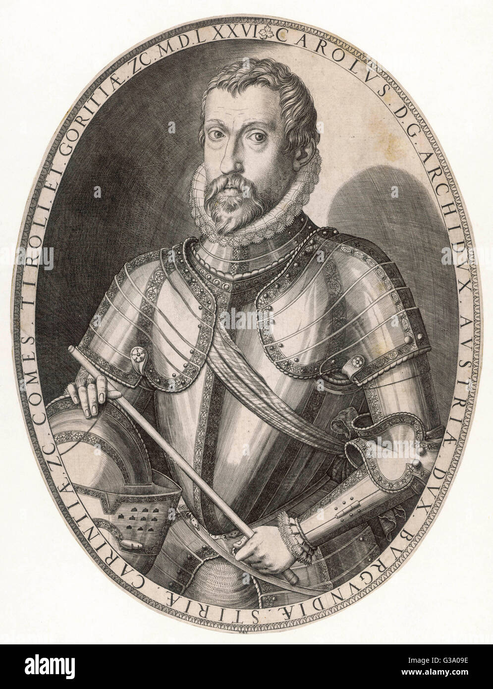 CARL Arciduca d'Austria Data: 1540 - 1590 Foto Stock
