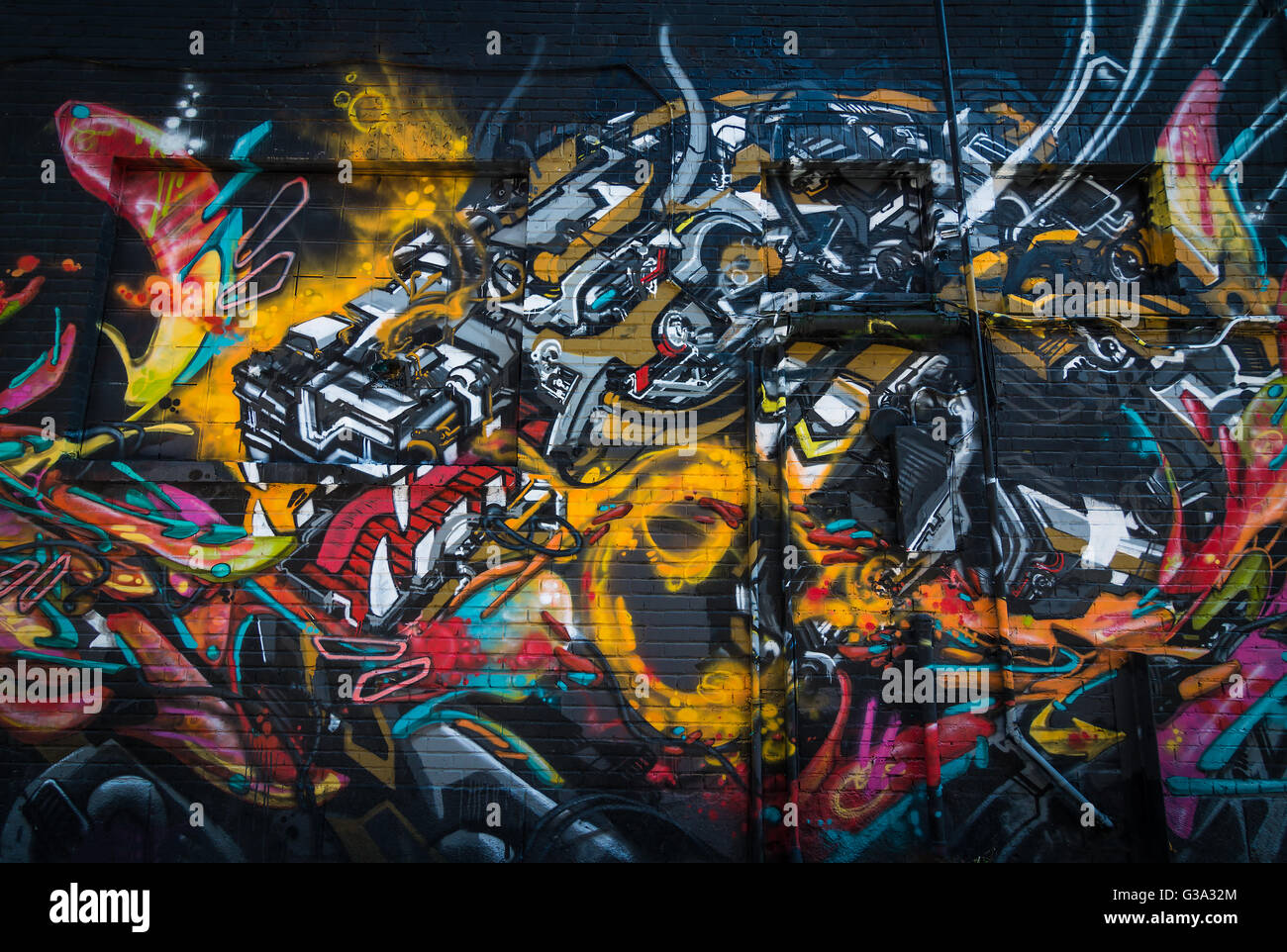 Arte dei graffiti Foto Stock