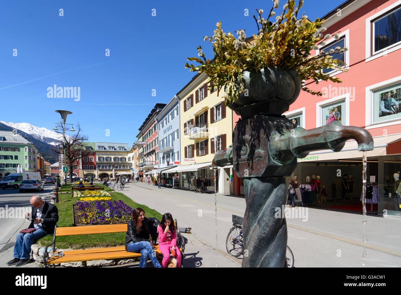 Hauptplatz (piazza principale), Austria, Tirolo, Alto Adige, , Lienz Foto Stock