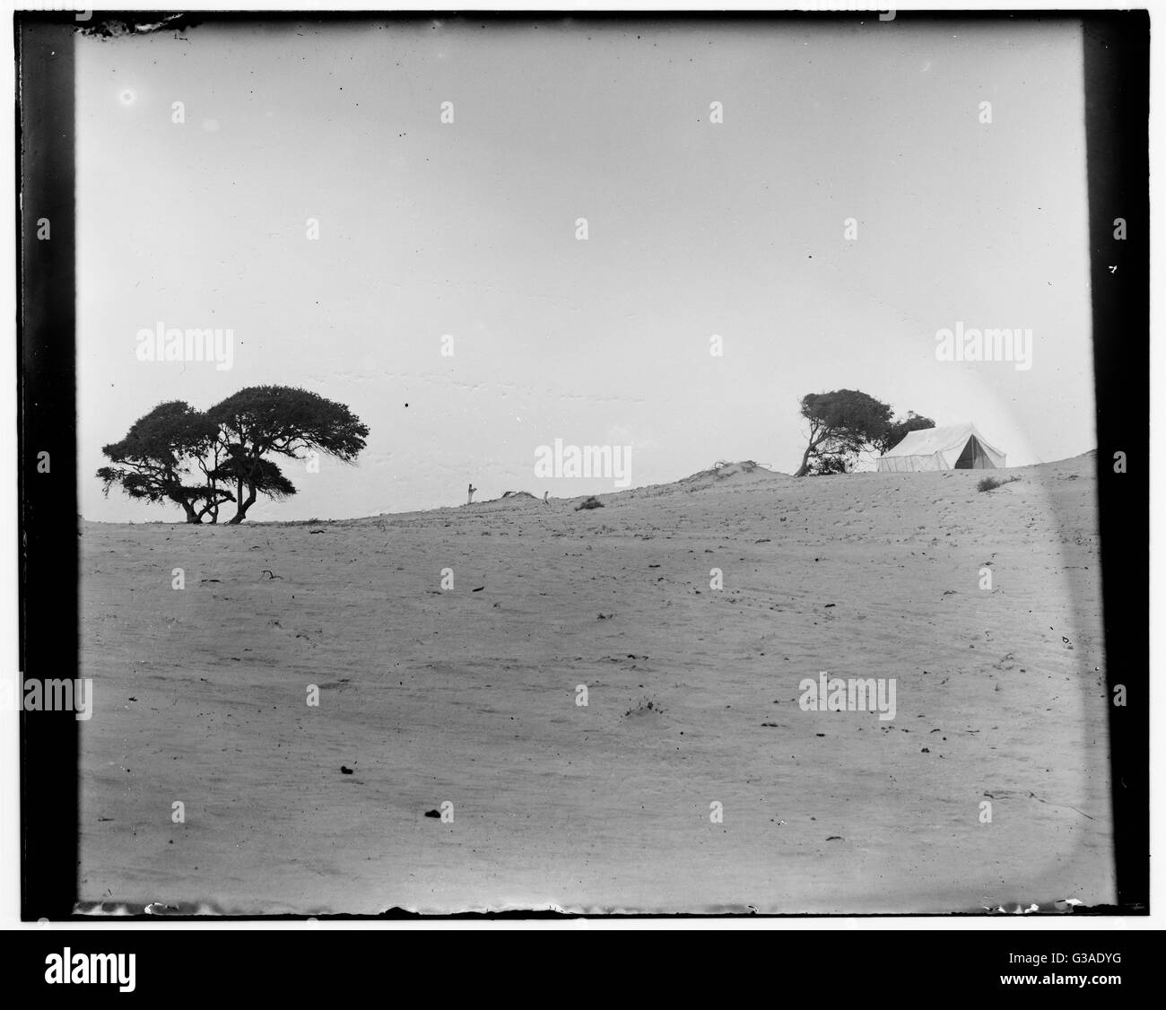 Il campo dei fratelli Wright vicino a Kitty Hawk, preso dal no Foto Stock