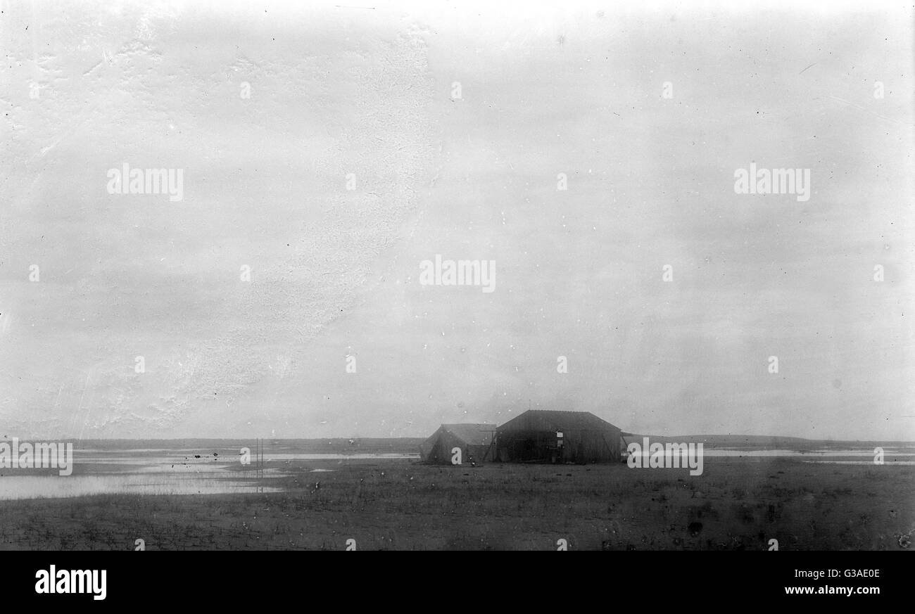 Vista in lontananza del campo dei fratelli Wright a Kitty Hawk, Nor Foto Stock