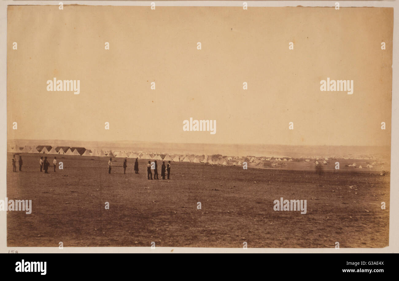 Il Camp della terza divisione, Francese tende a distanza Foto Stock