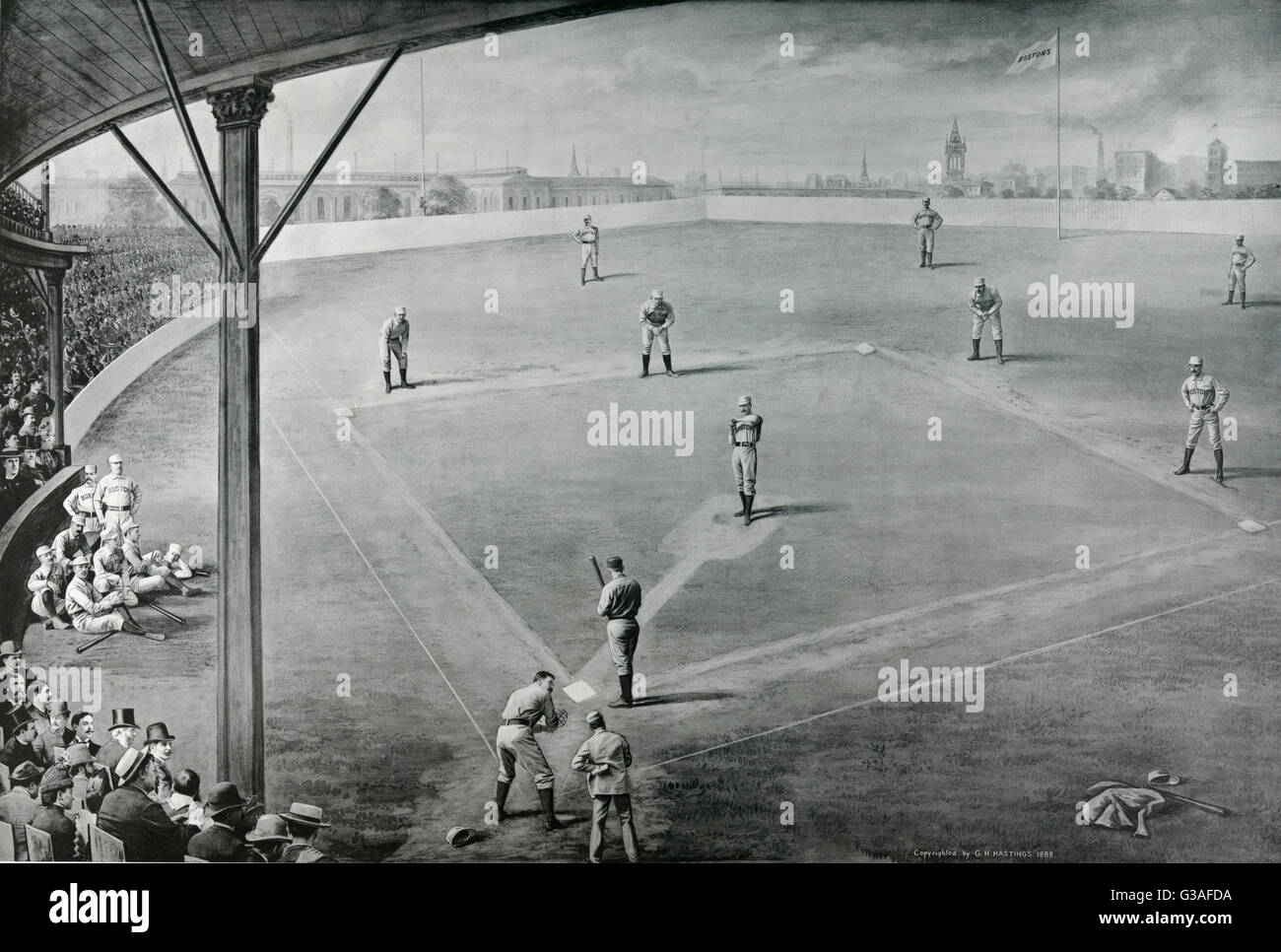 Il Boston base ball club Foto Stock