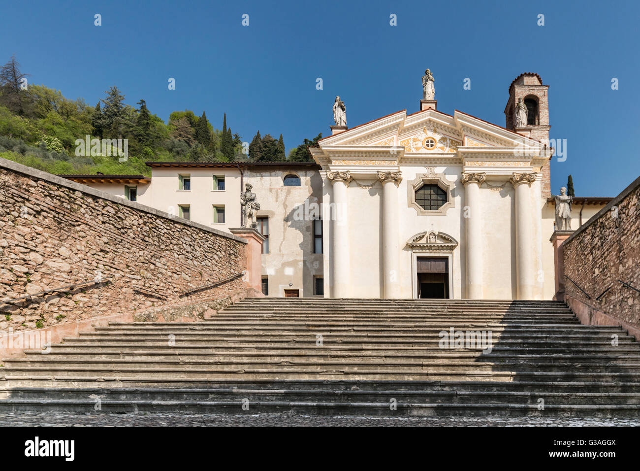 Chiesa della Madonna del Carmine, Marostica, Italia. Foto Stock