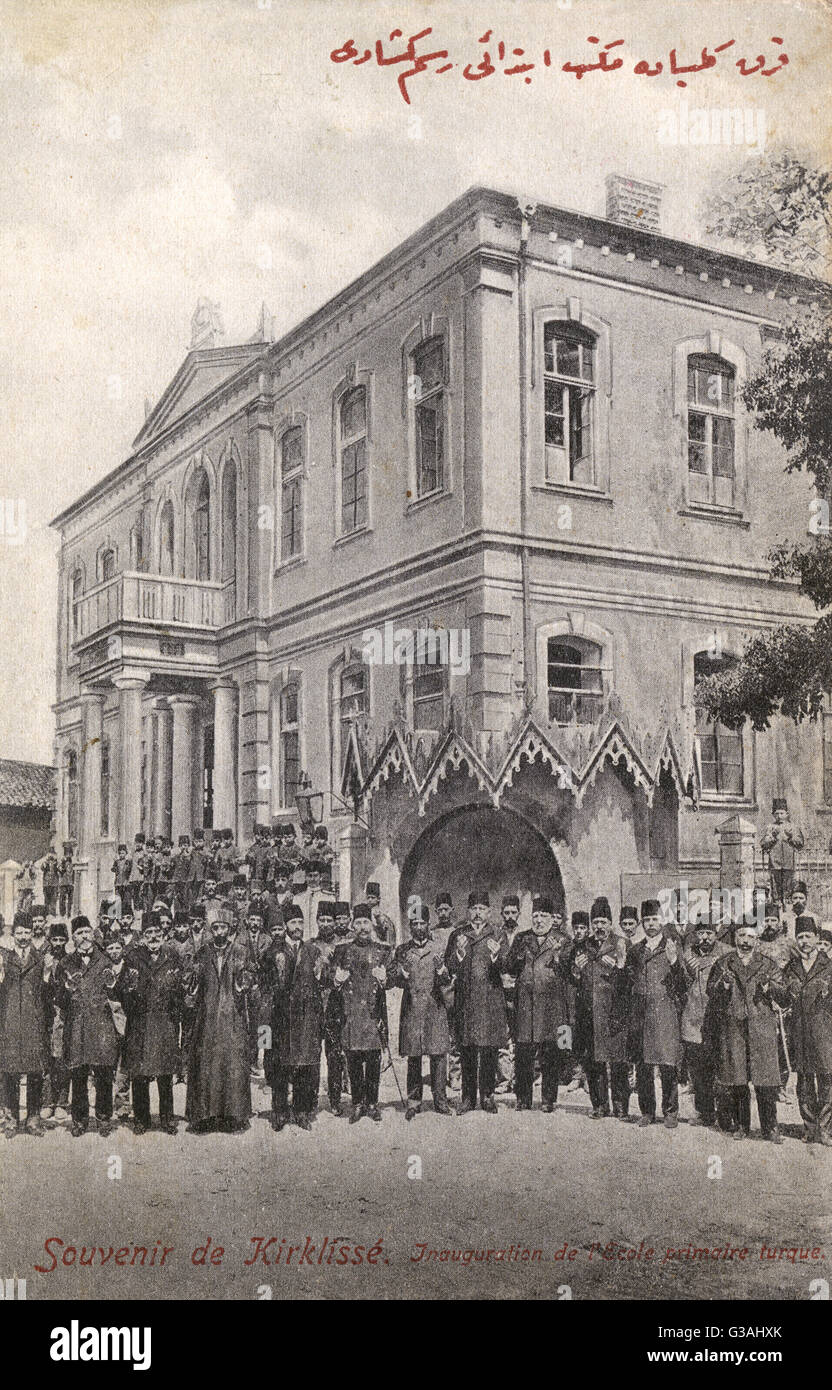 Apertura della prima scuola a Kirklareli, Turchia. Foto Stock
