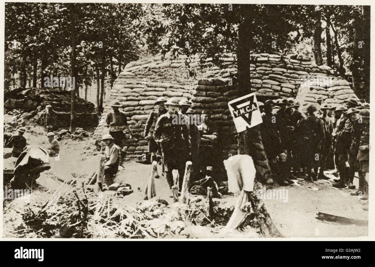 Mensa Y.M.C.A della prima Guerra Mondiale Foto Stock