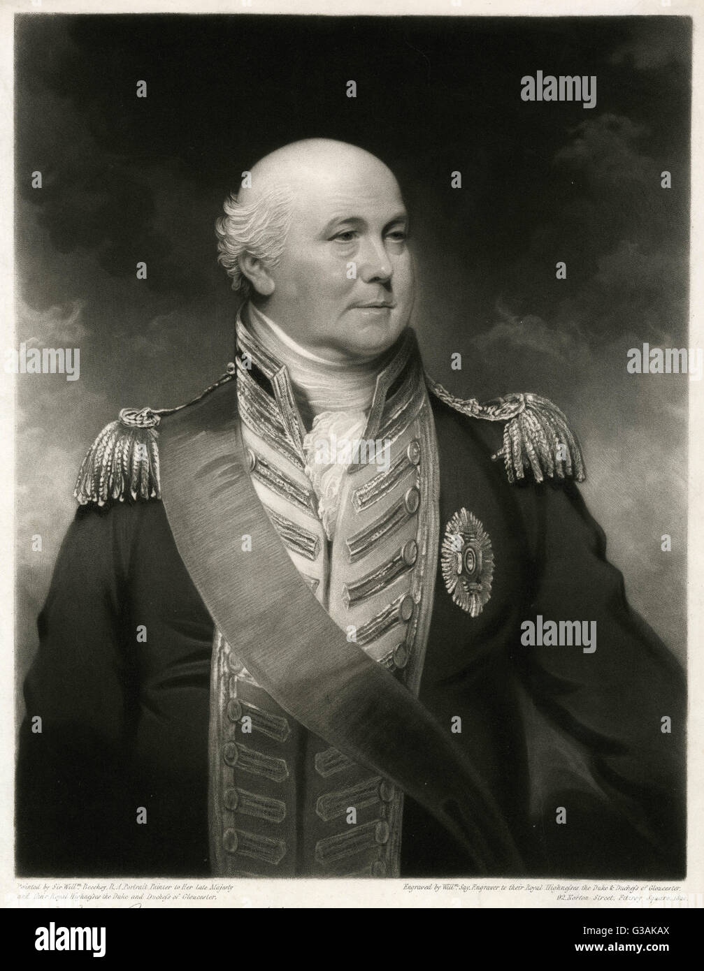 Sir Charles Morice Pole, comandante navale britannico Foto Stock