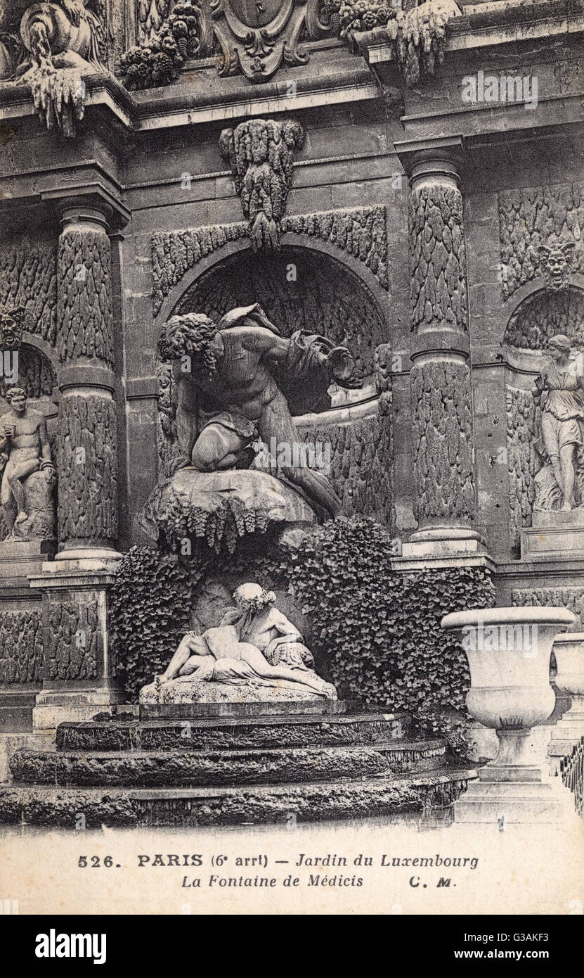 Jardin du Luxembourg, Parigi - Fontaine de Medicis Foto Stock