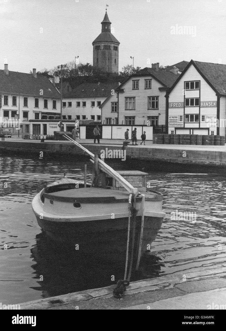 Il porto di Stavanger, Norvegia Foto Stock