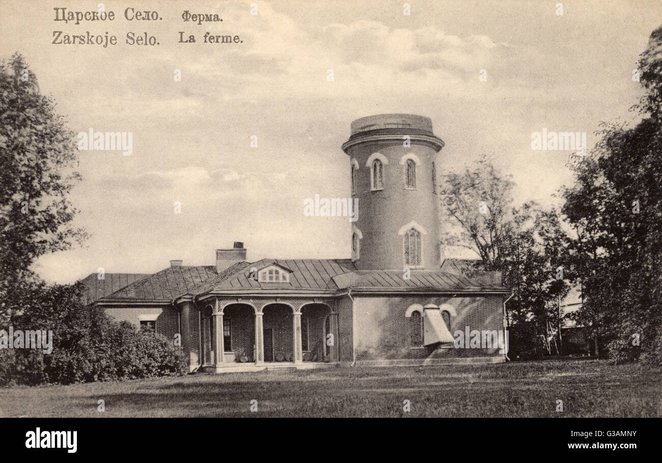 Tsarskoye Selo - la Fattoria Foto Stock