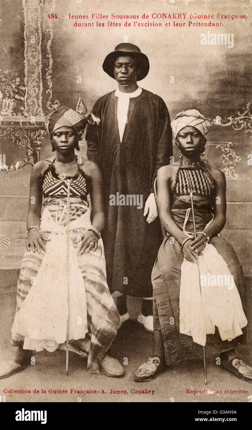 Cerimonia della circoncisione femminile - Conakry, Guinea Foto Stock