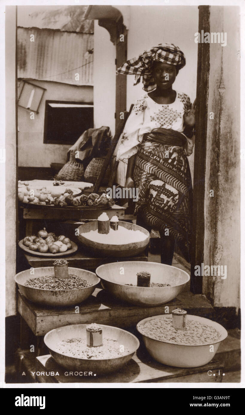 Nigeria - Un Grocer Yoruba Foto Stock