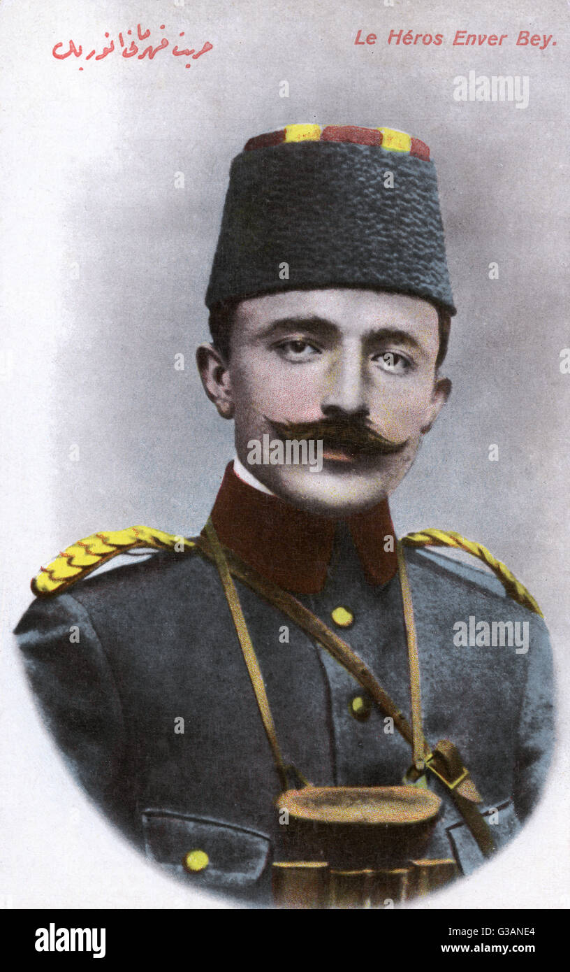 Ismail Enver Pasha, leader turco, WW1 Foto Stock