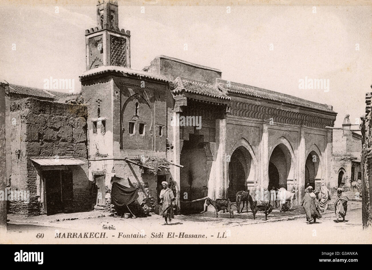 Marocco - Marrakech - Fontana di Sidi El-Hassane Foto Stock