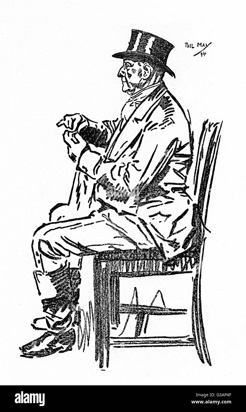 Un vecchio sport di Phil May - anziano Huntsman Foto Stock