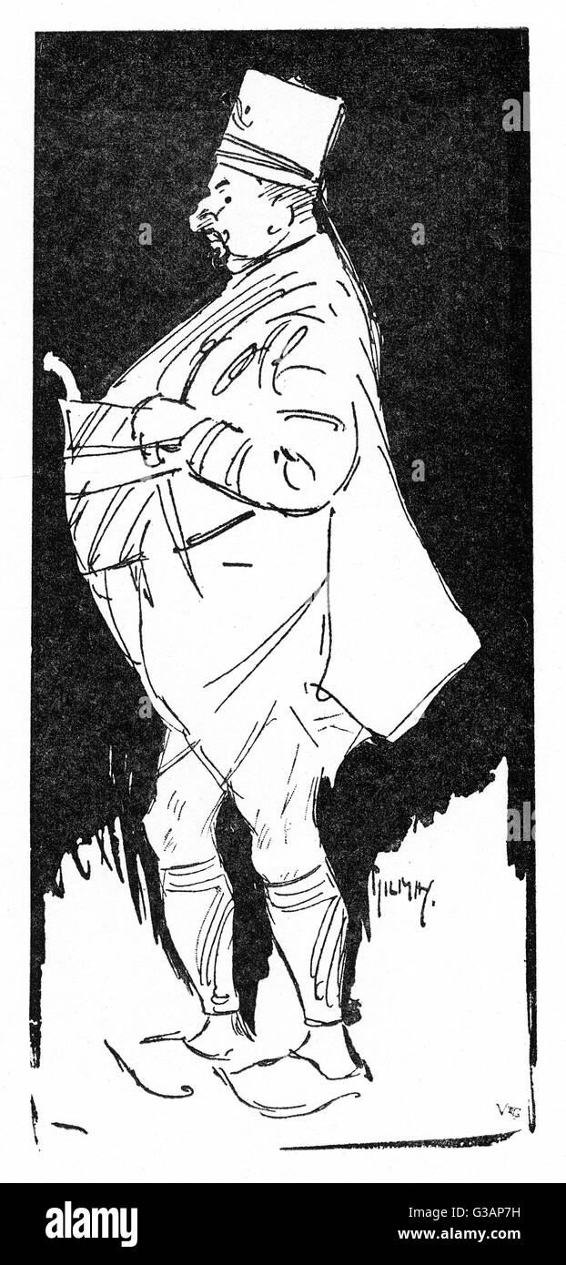 Un nobile turco - caricatura di Phil May Foto Stock