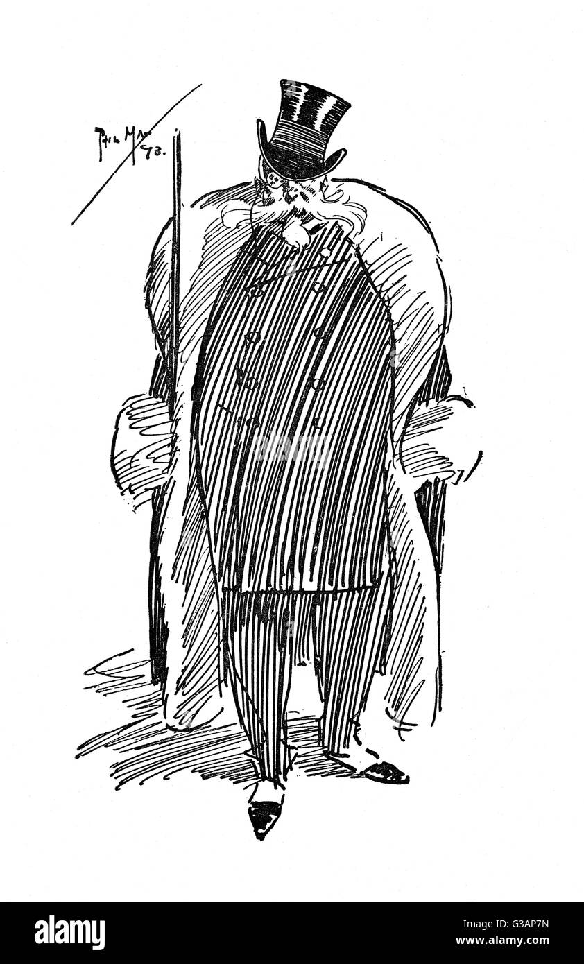 Stout Gentleman di presenza personale e creativa Foto Stock