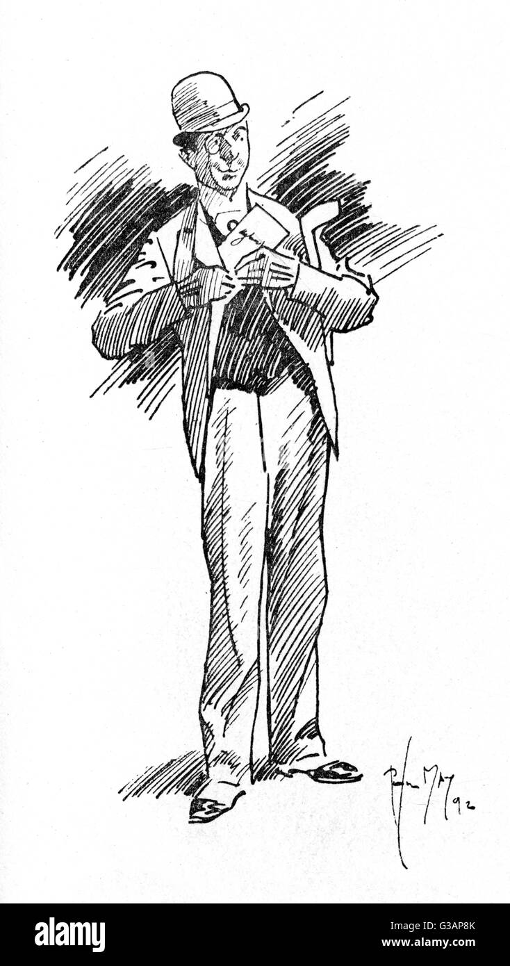 Attore felice di ricevere notizie di ruolo ben pagato Foto Stock