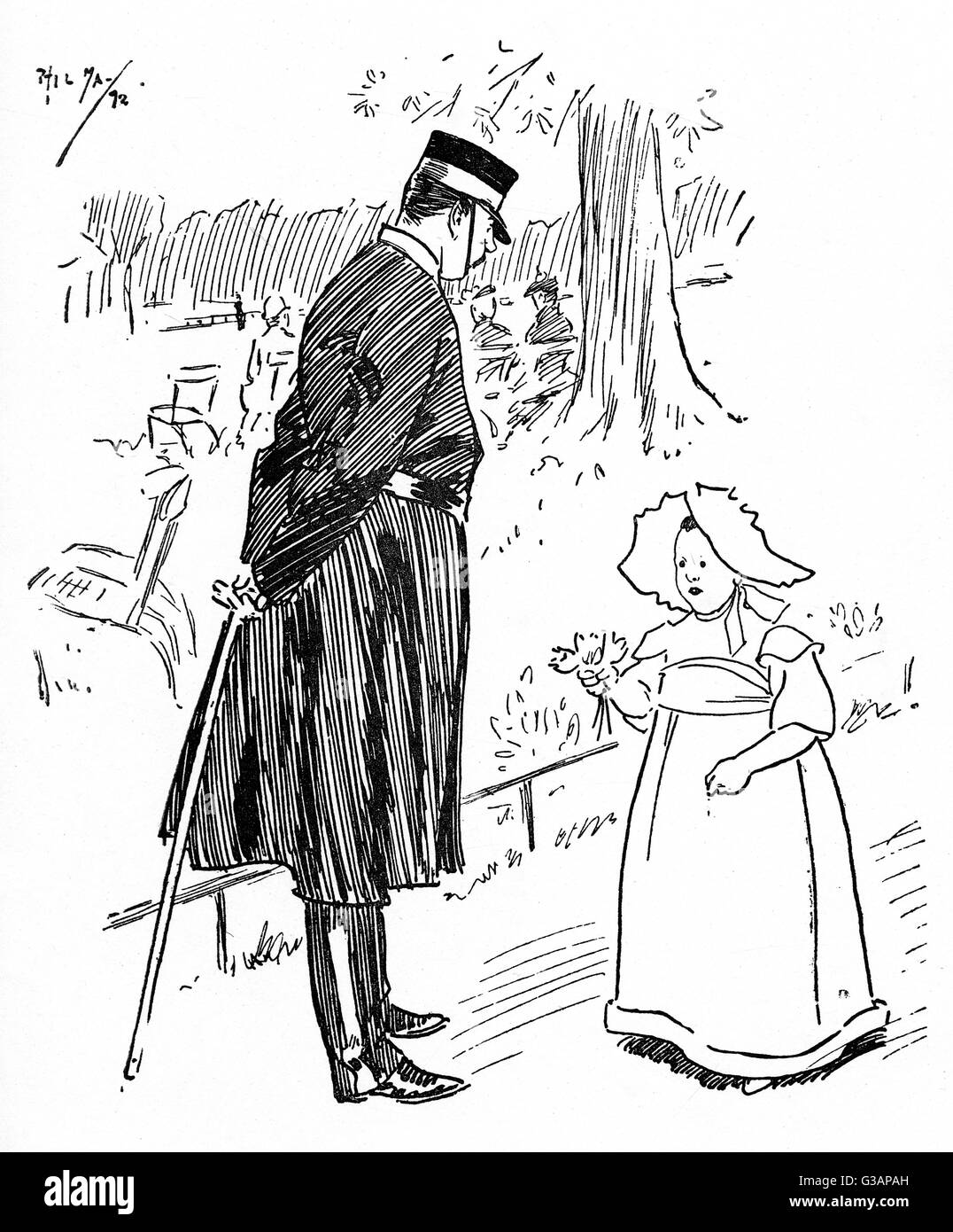 Militare Padre 'disarmato' dalla generosa risposta di figlia Foto Stock