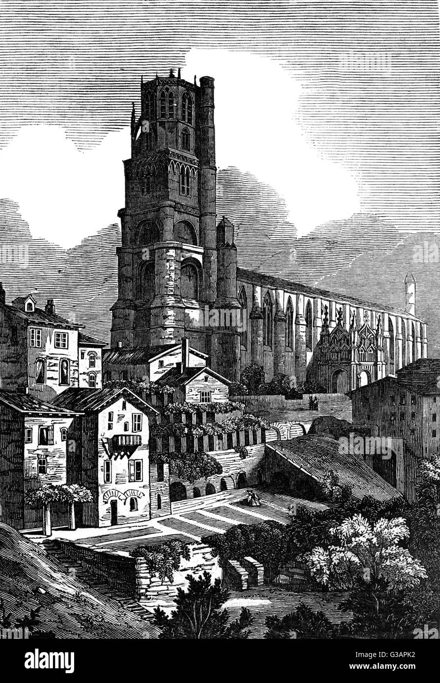 Albi, Francia - Cattedrale Sainte-Cecile 1837 Foto Stock