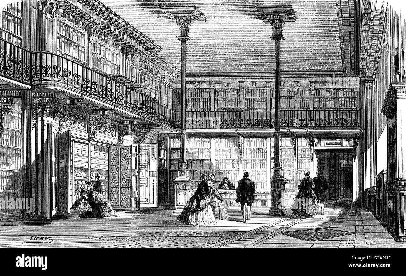 Parigi, Francia - Palais des Archives. Data: 1867 Foto Stock