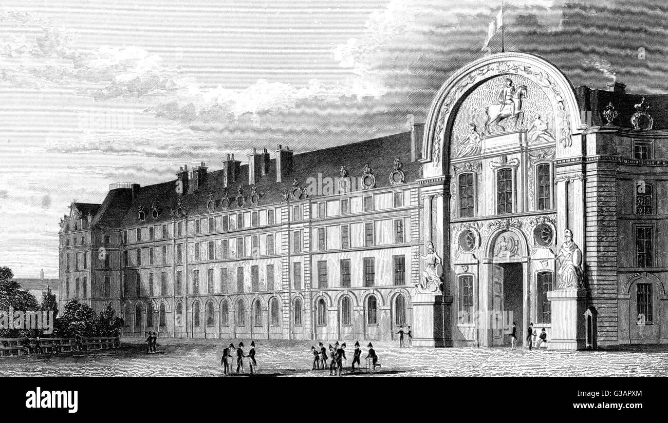 Parigi, Francia - Hotel des Invalides, facciata principale. Foto Stock
