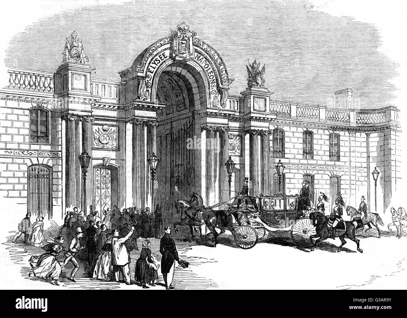 Parigi, Francia - Palais de l'Elysee. Foto Stock