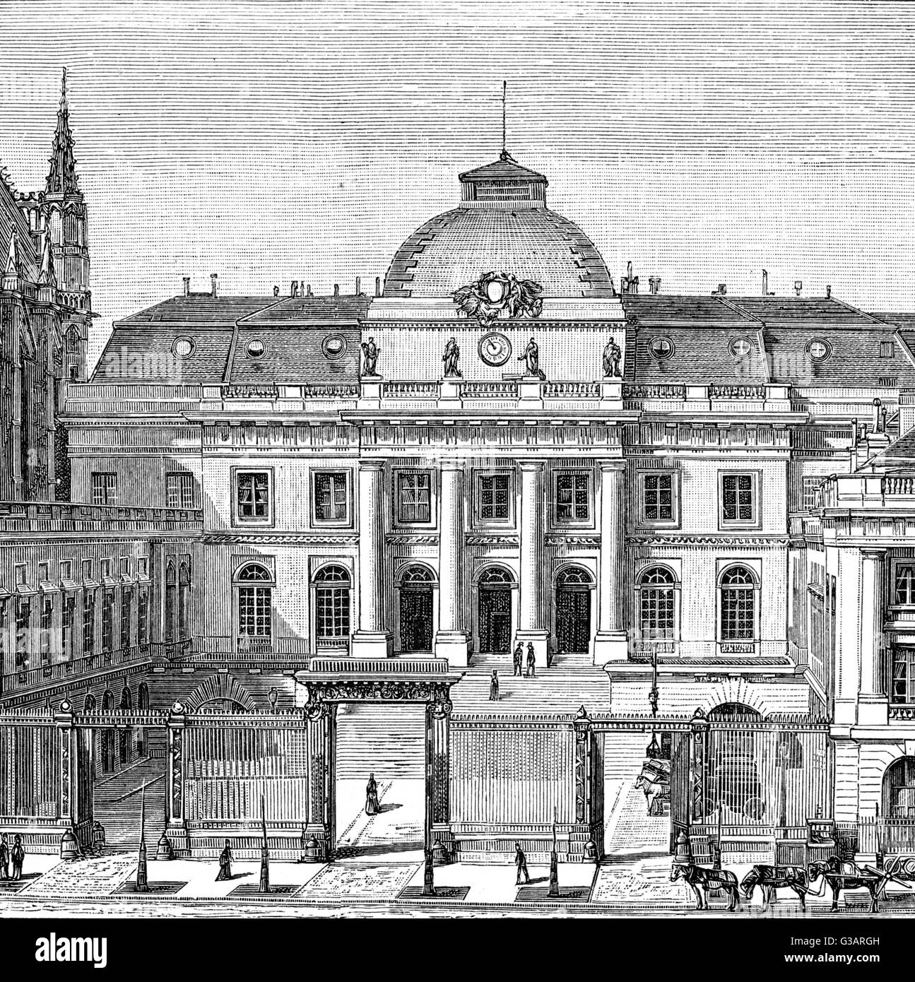 Parigi, Francia - Palais de Justice. Foto Stock