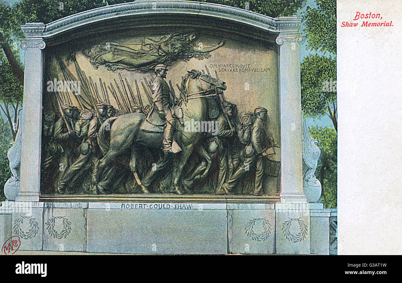 Robert Shaw Monument, Boston, Massachusetts, USA Foto Stock