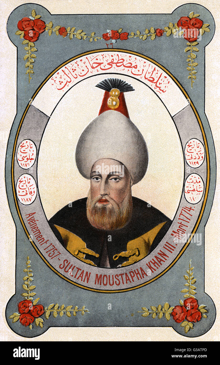 Sultano Mustafa III - governatore dei turchi ottomani Foto Stock