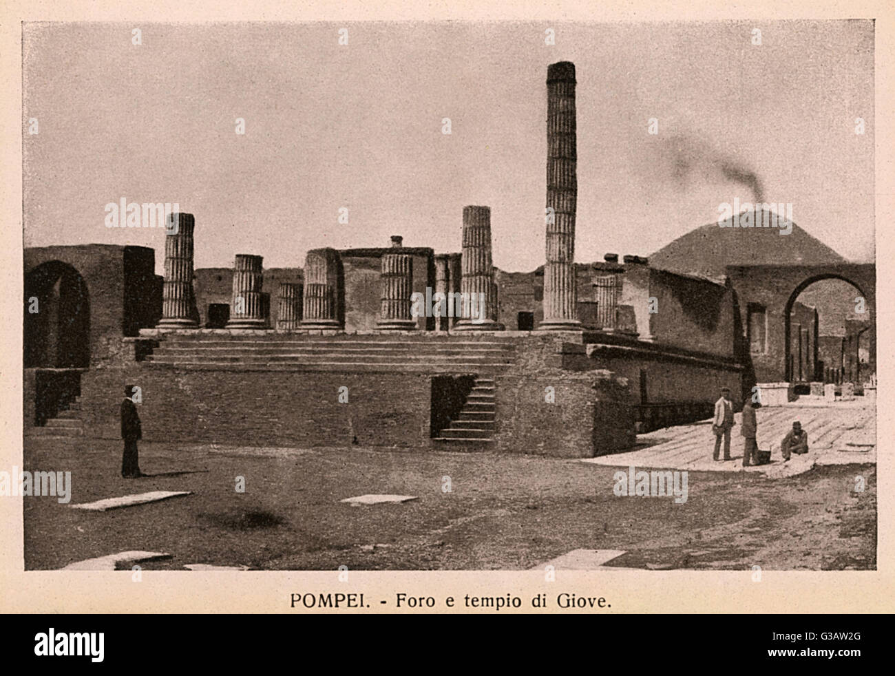 Pompei - Italia - Foro e tempio di Giove Foto Stock