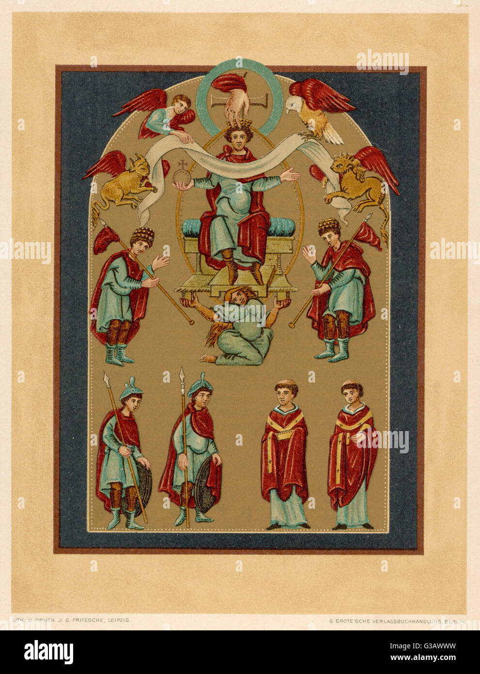OTTO III/HRE/DRUCK LITH Foto Stock