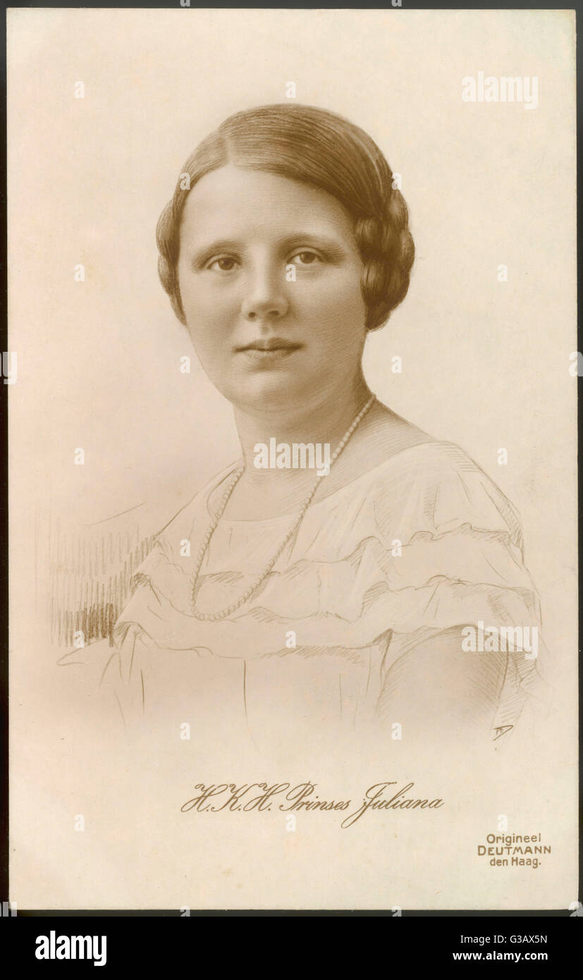 JULIANA/OLANDESE/1930 Foto Stock