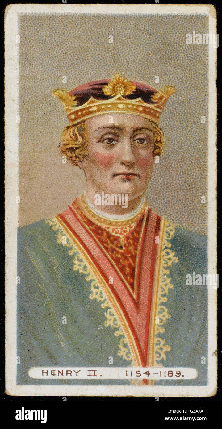 Enrico II (1133 - 1189), re d'Inghilterra (1154-89) Foto Stock