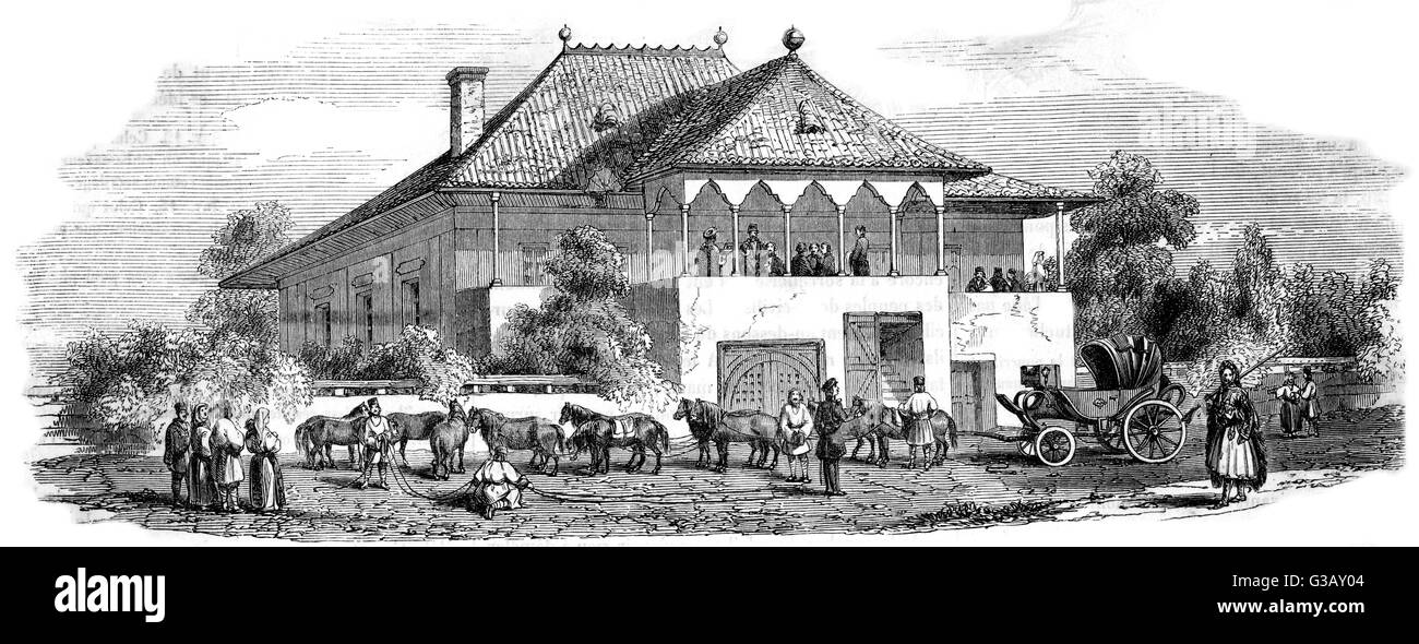 STAZIONE DI RINVIO, ROMANIA Foto Stock