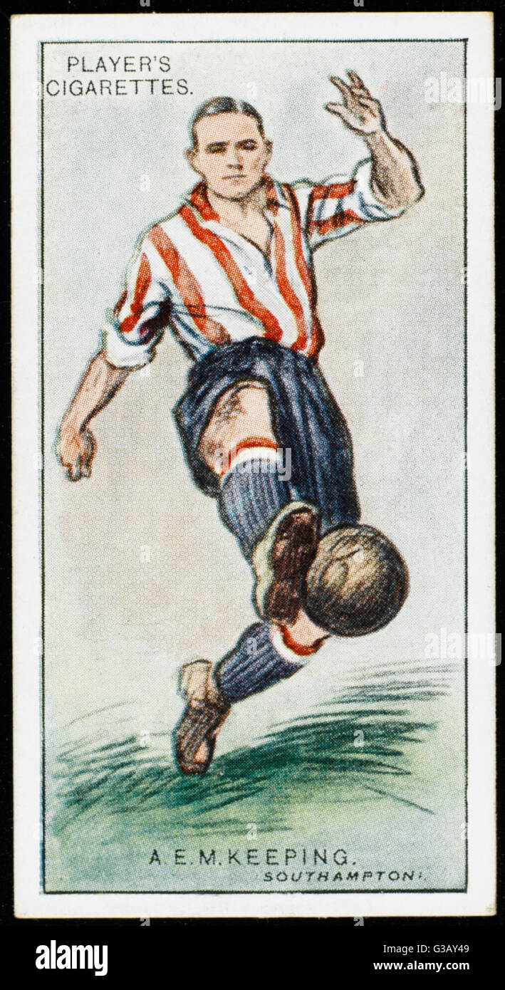 A E M mantenendo, player per Southampton data: 1928 Foto Stock