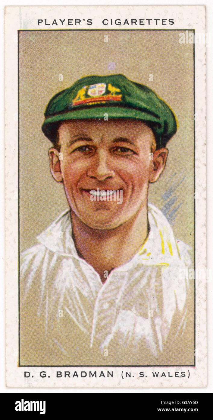 Don Bradman, Australian cricketer (1908-2001) Data: 1934 Foto Stock