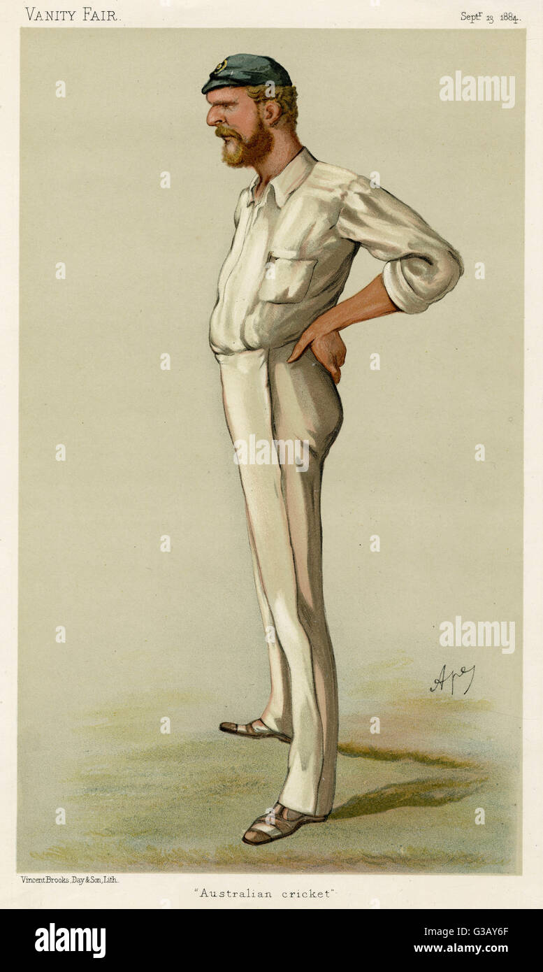 George John Bonnor, Australian cricketer data: 1884 Foto Stock