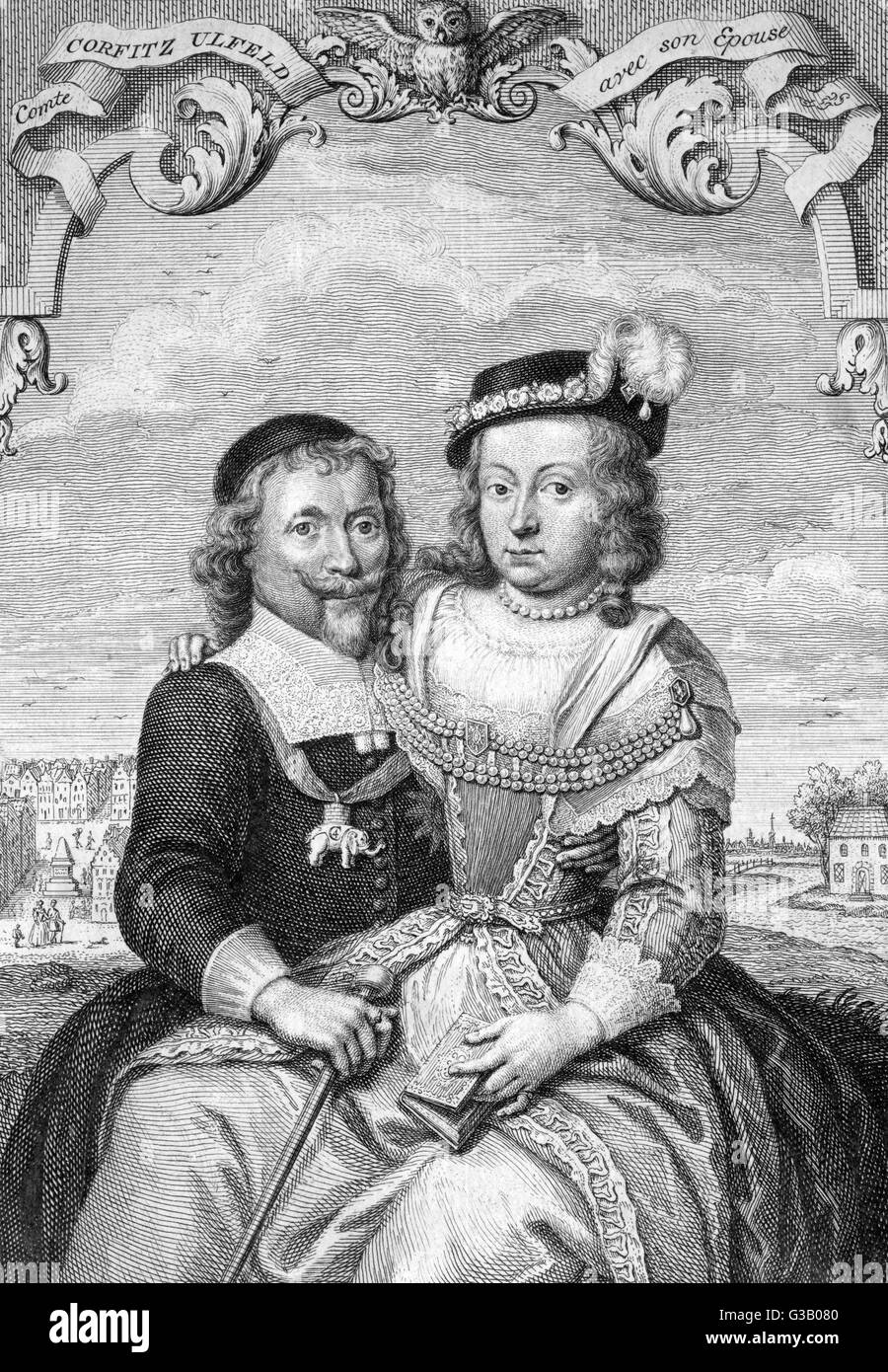 Ulfeldt e moglie Foto Stock