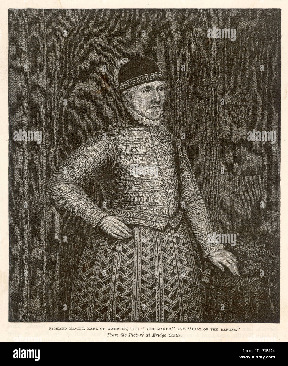 RICHARD NEVILLE conte di Warwick ("l'KINGMAKER") Yorkists sovvenzionati nelle guerre di rose; righello virtuale all'inizio del regno di Edoardo IV. Data: 1428 - 1471 Foto Stock