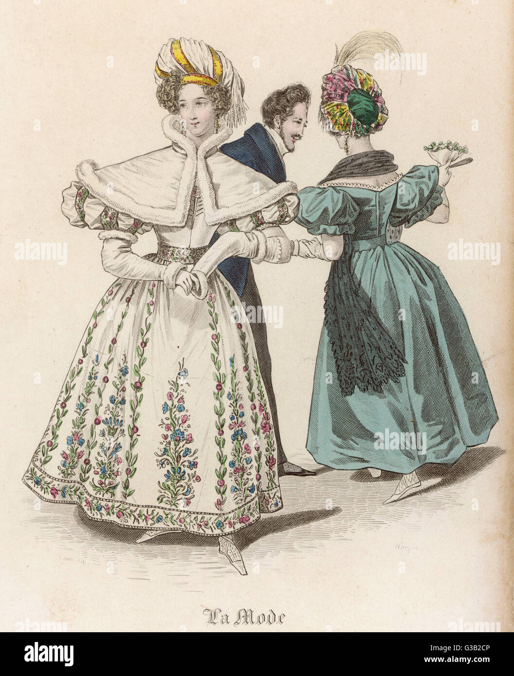 Costume - la Mode 1833 Foto Stock