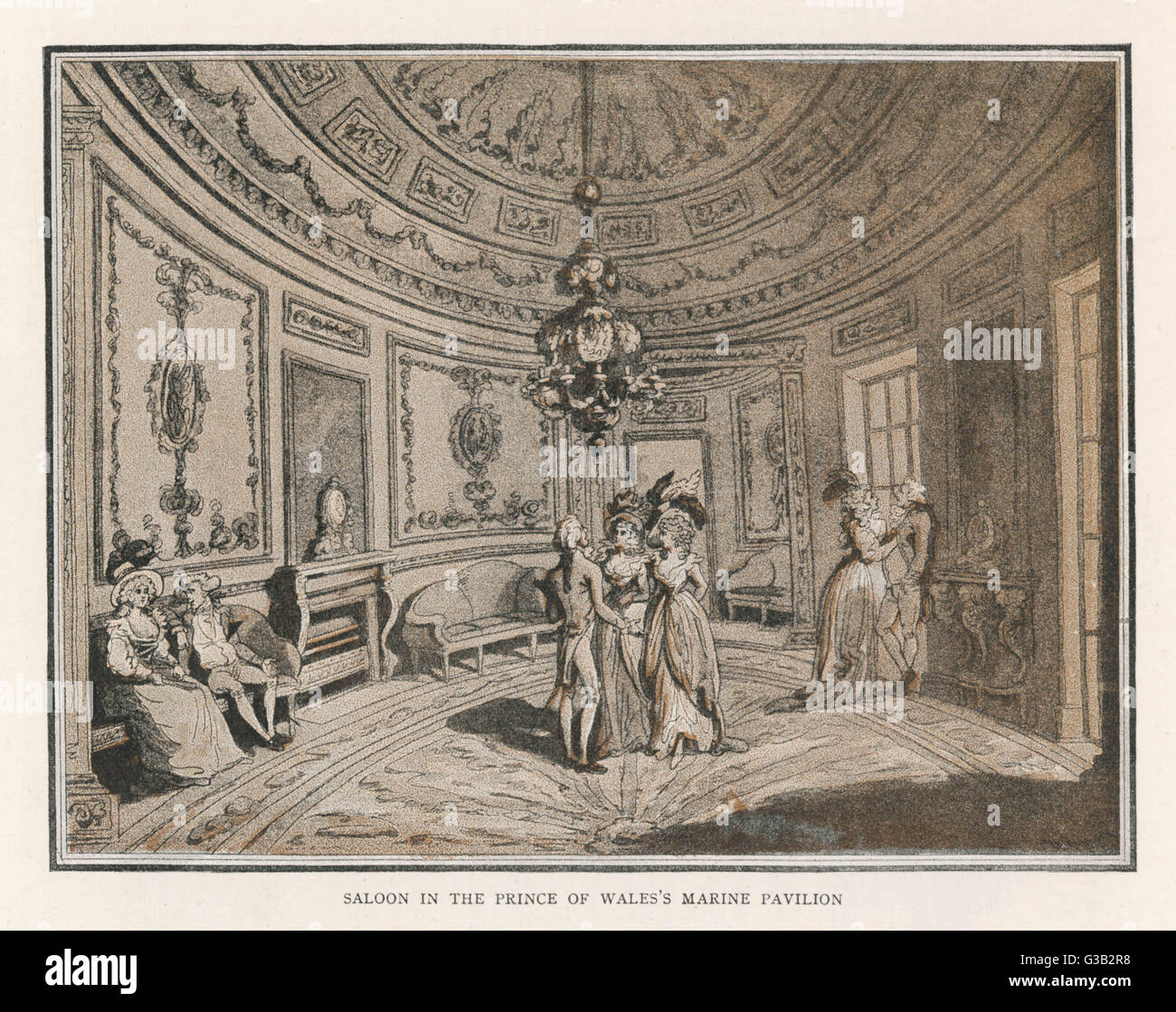 BRIGHTON PAVILION 1789 Foto Stock