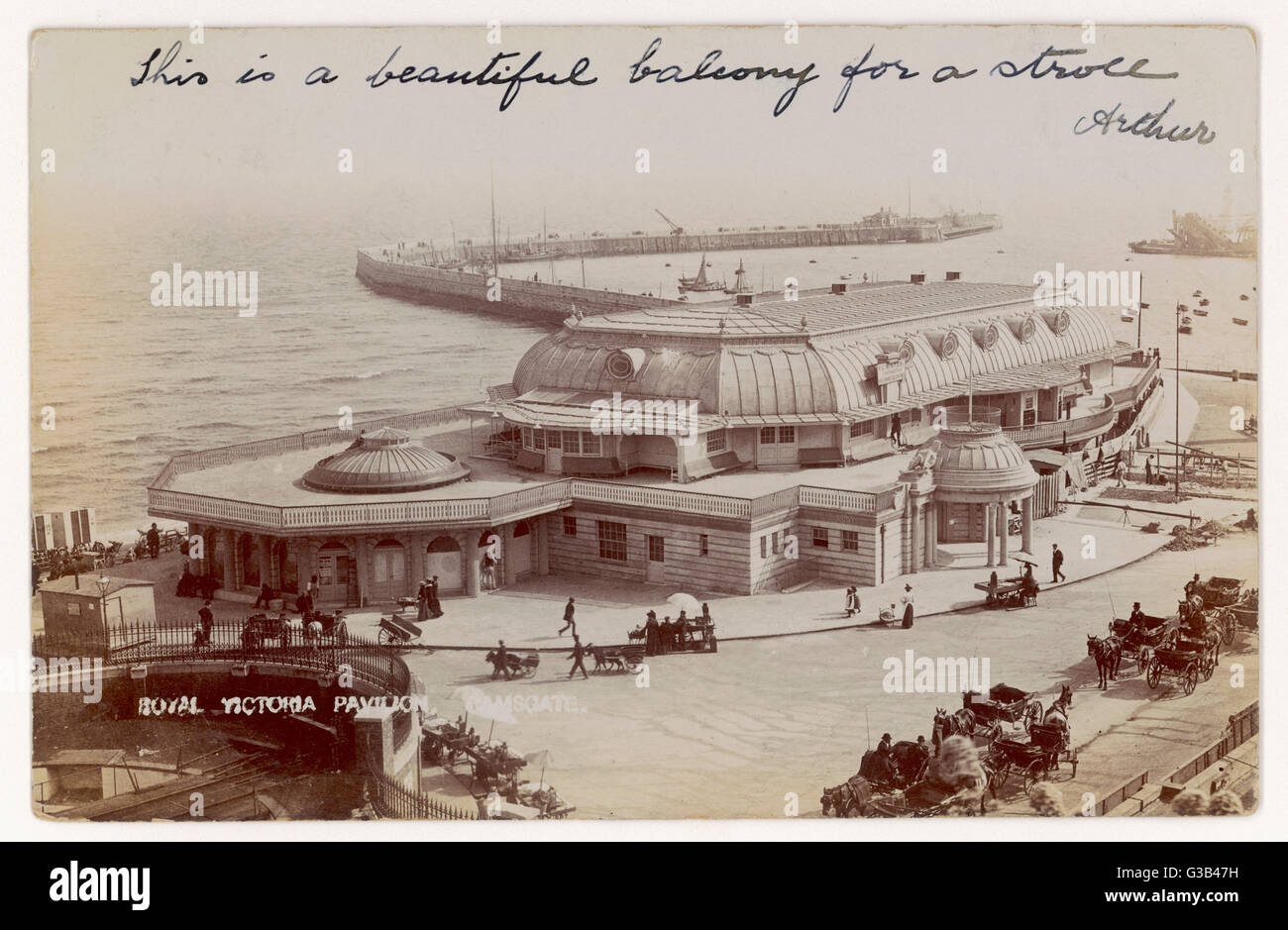 Ramsgate Kent: Royal Victoria Pavilion data: 1904 Foto Stock