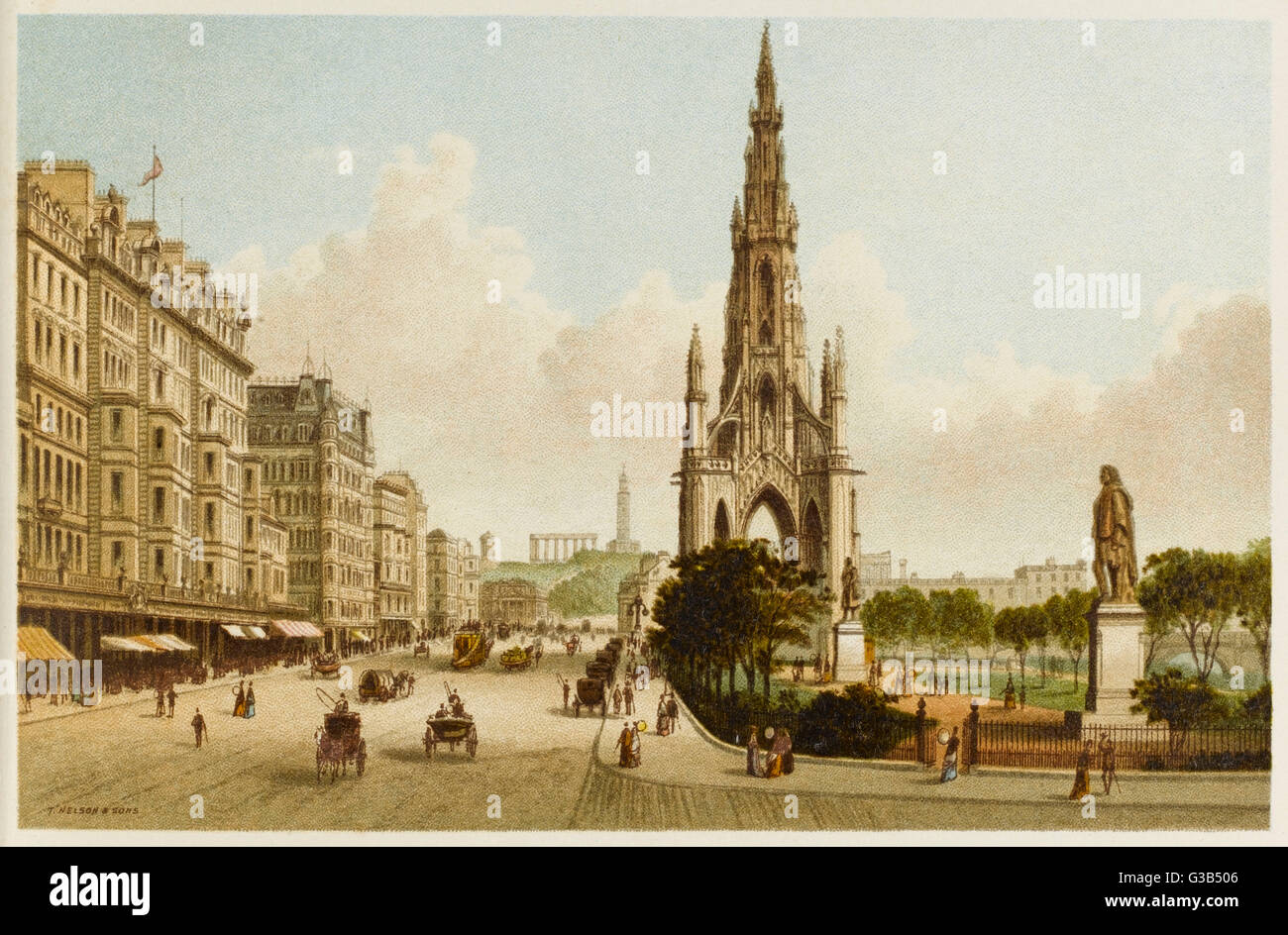 EDIMBURGO/PRINCES STREET Foto Stock