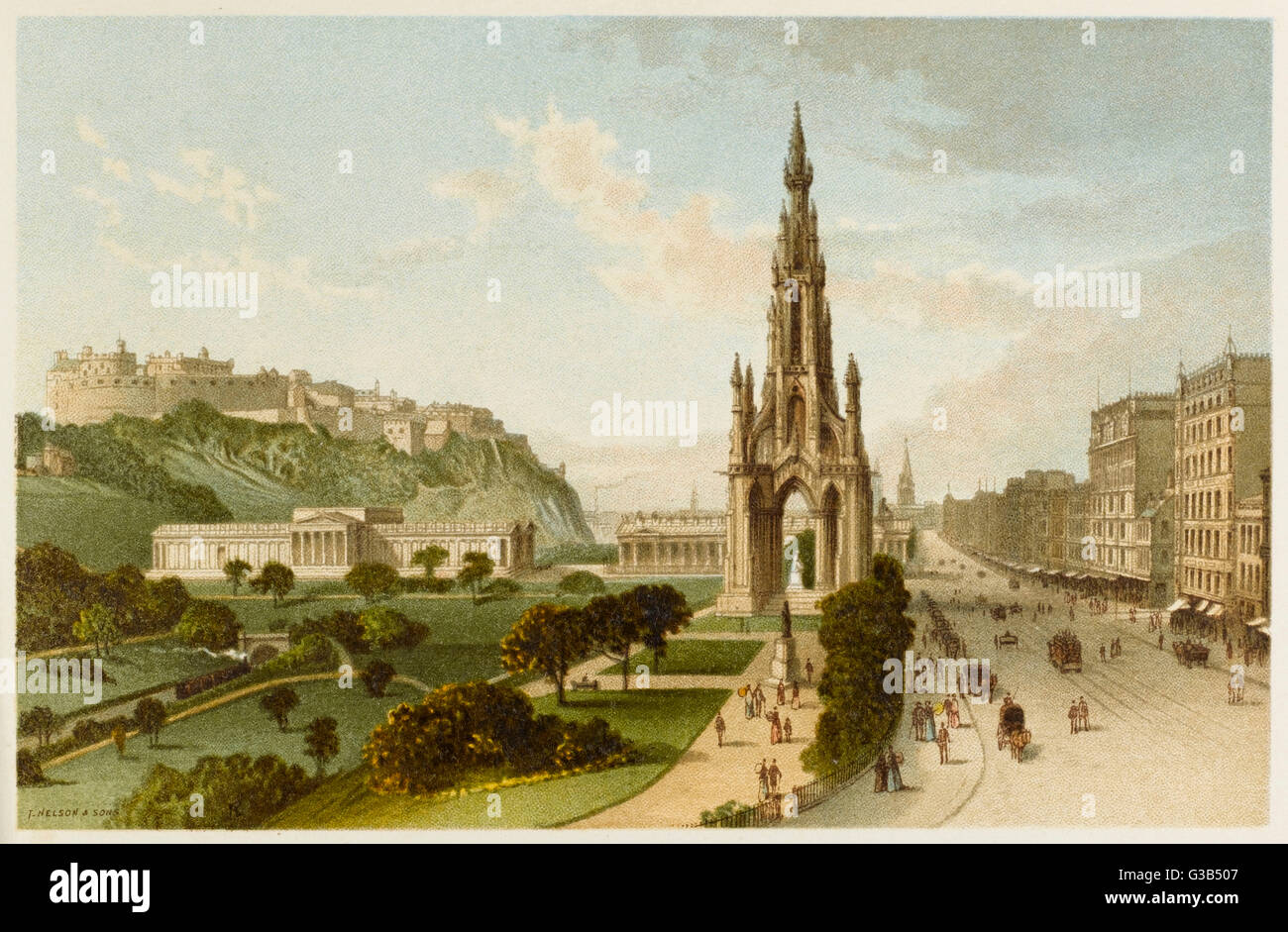 EDIMBURGO/PRINCES STREET Foto Stock