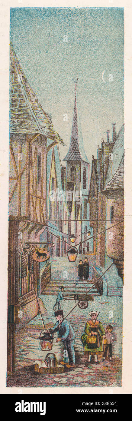 LAMPADE A OLIO FRANCESI Foto Stock